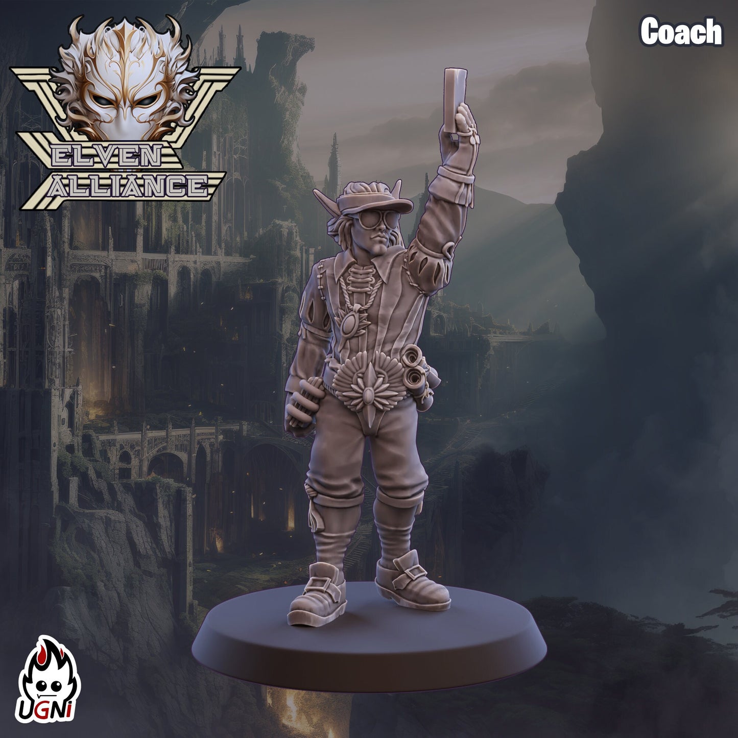 Elven Alliance Coach | Fantasy Football UGNI Miniatures - TheMajorLab