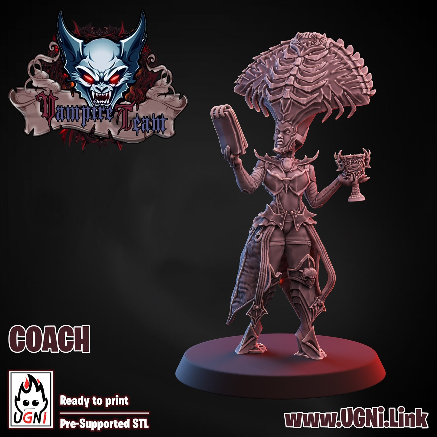 Vampire Coach Miniature - UGNI Miniatures - TheMajorLab