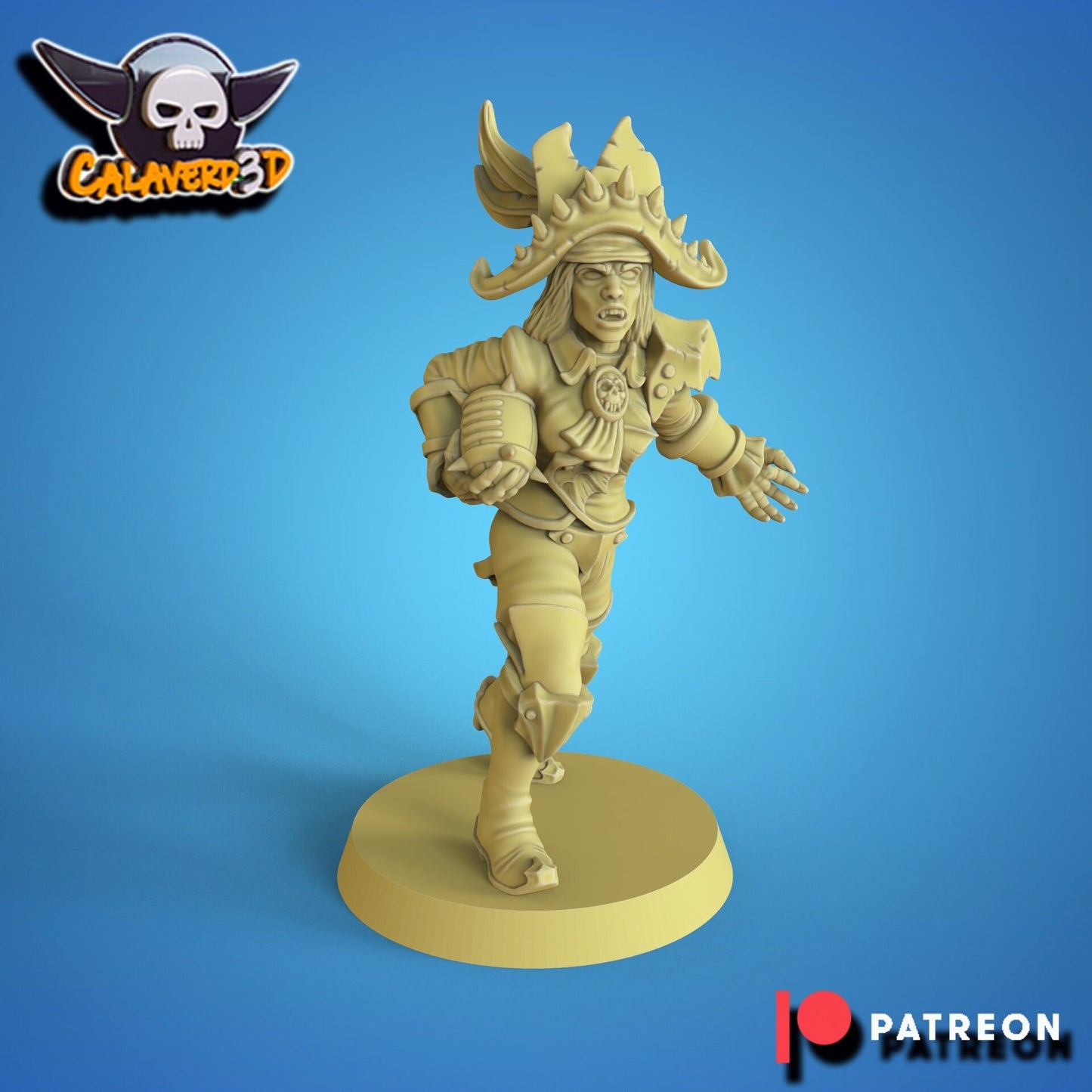 Captain Vampire Star Player Fantasy Football Calaverd 3D - TheMajorLab
