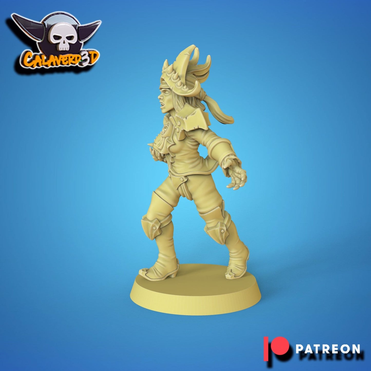 Captain Vampire Star Player Fantasy Football Calaverd 3D - TheMajorLab