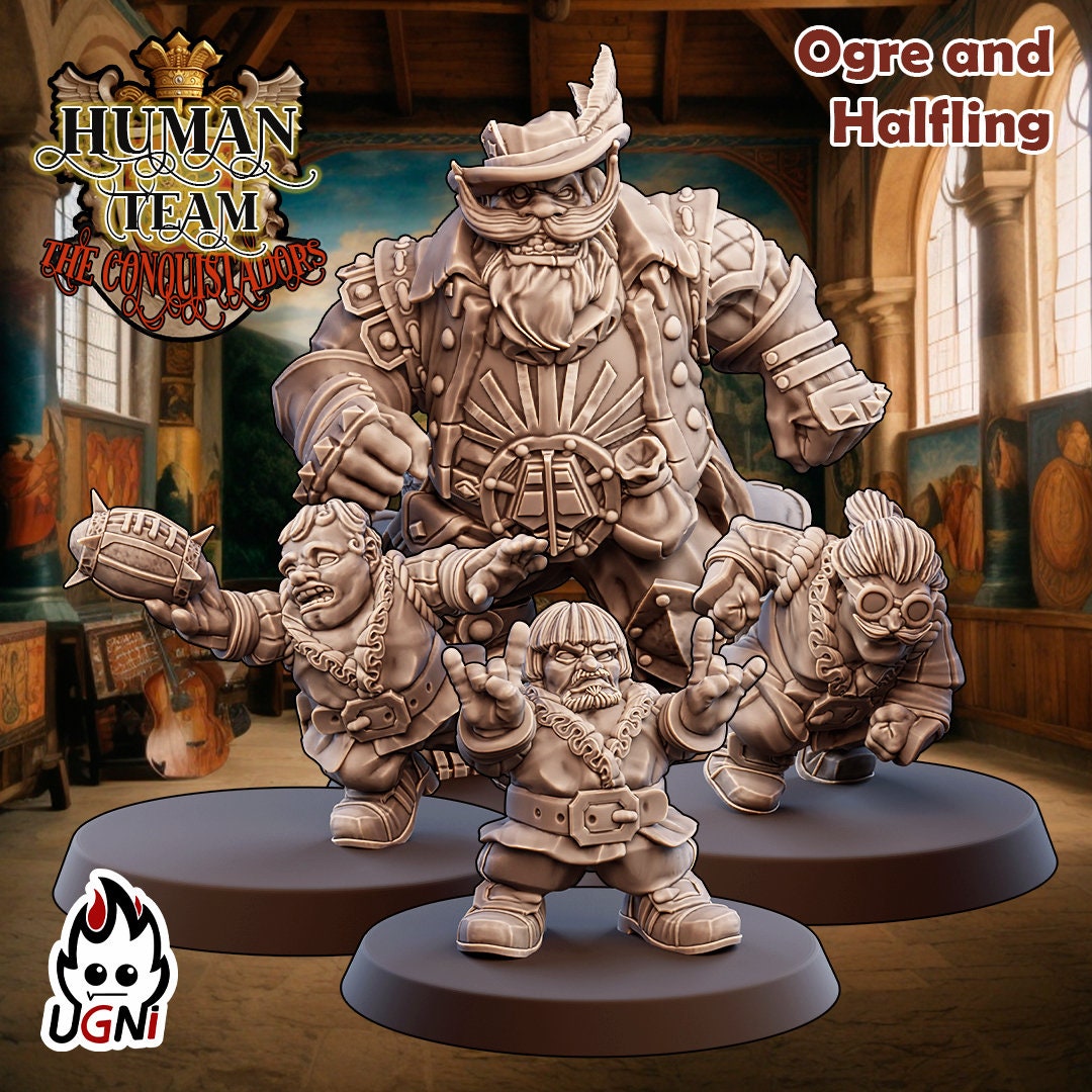 Human Team | Fantasy football UGNI Miniatures - TheMajorLab