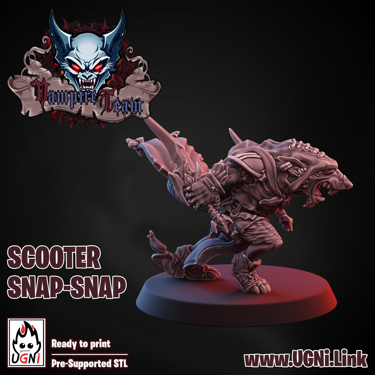 Scooter Snap-Snap Star Player UGNI Miniatures - TheMajorLab