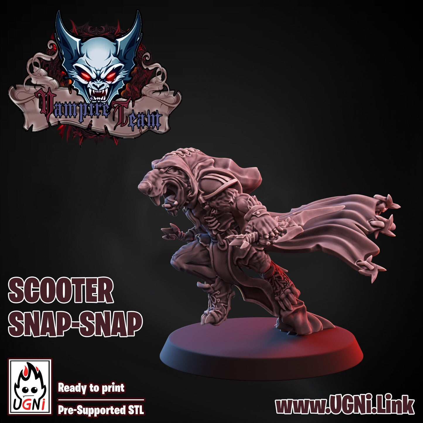 Scooter Snap-Snap Star Player UGNI Miniatures - TheMajorLab