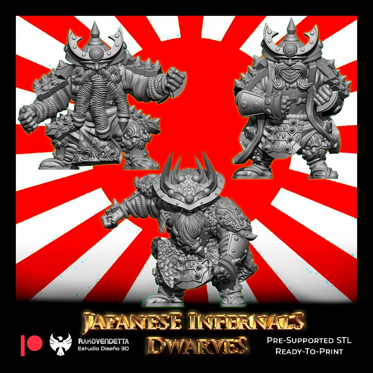 Updated Japanese Infernal Dwarves Team Blood Fantasy Football Bowl Chaos Dwarves Rakovendetta