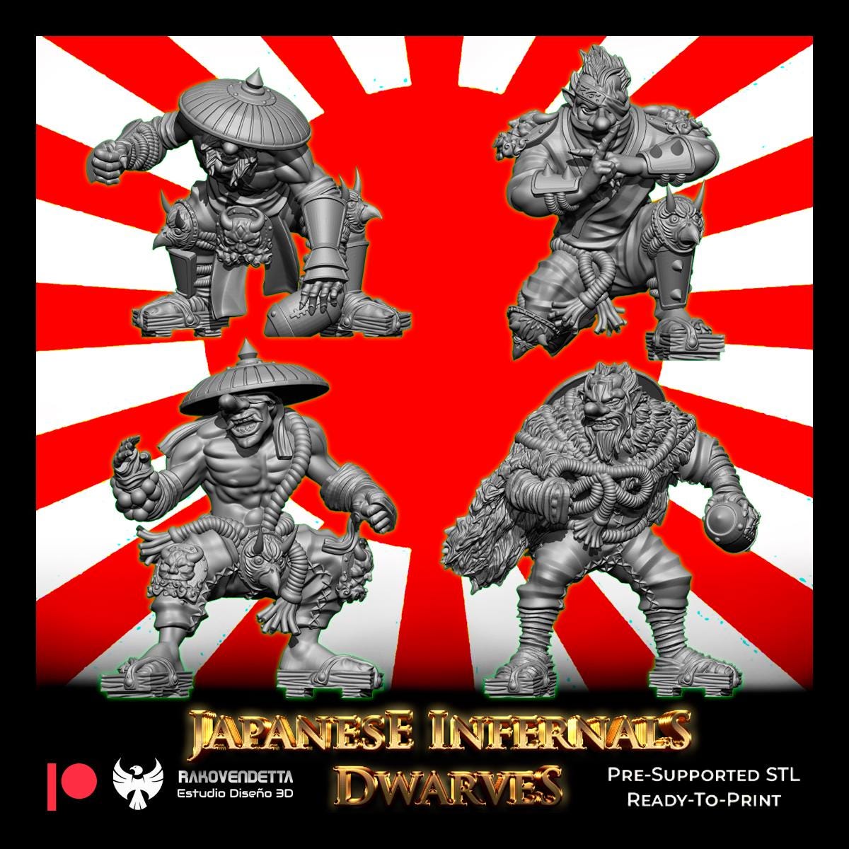 Updated Japanese Infernal Dwarves Team Blood Fantasy Football Bowl Chaos Dwarves Rakovendetta
