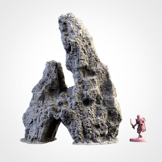 Tabletop Terrain Volcanic Rock for Warhammer Age of Sigmar aos 4th edition 40k Dungeons and Dragons wargame mordheim Txarli Factory - TheMajorLab
