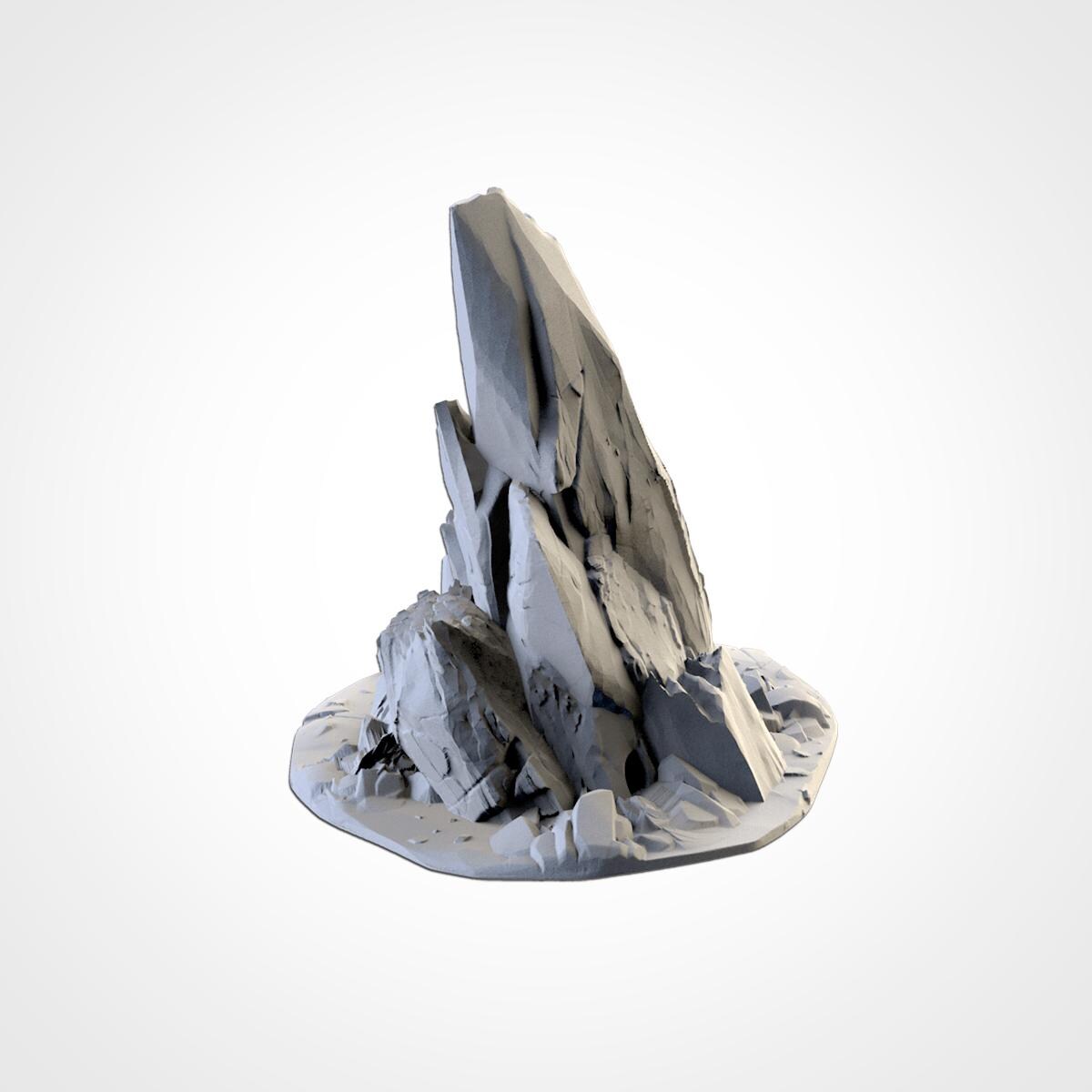 Tabletop Terrain Rocks for Warhammer Age of Sigmar aos 4th edition 40k Dungeons and Dragons wargame mordheim Txarli Factory