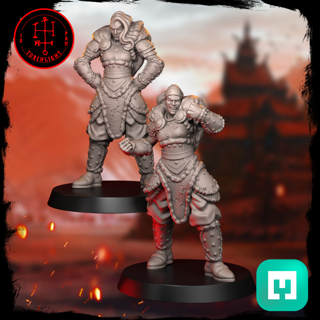 The Field Maidens Amazon Team - 15 High-Quality 3D Print Miniatures | Blood Fantasy Football Bowl | Torchlight Models