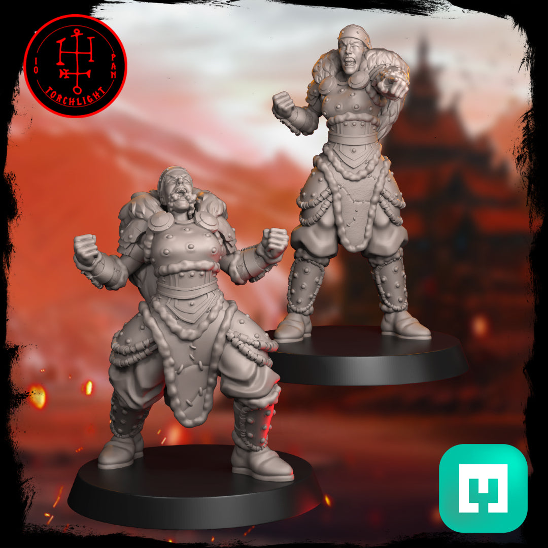The Field Maidens Amazon Team - 15 High-Quality 3D Print Miniatures | Blood Fantasy Football Bowl | Torchlight Models