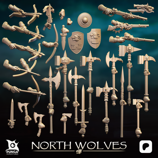The North Wolves warband Vikings Punga Miniatures