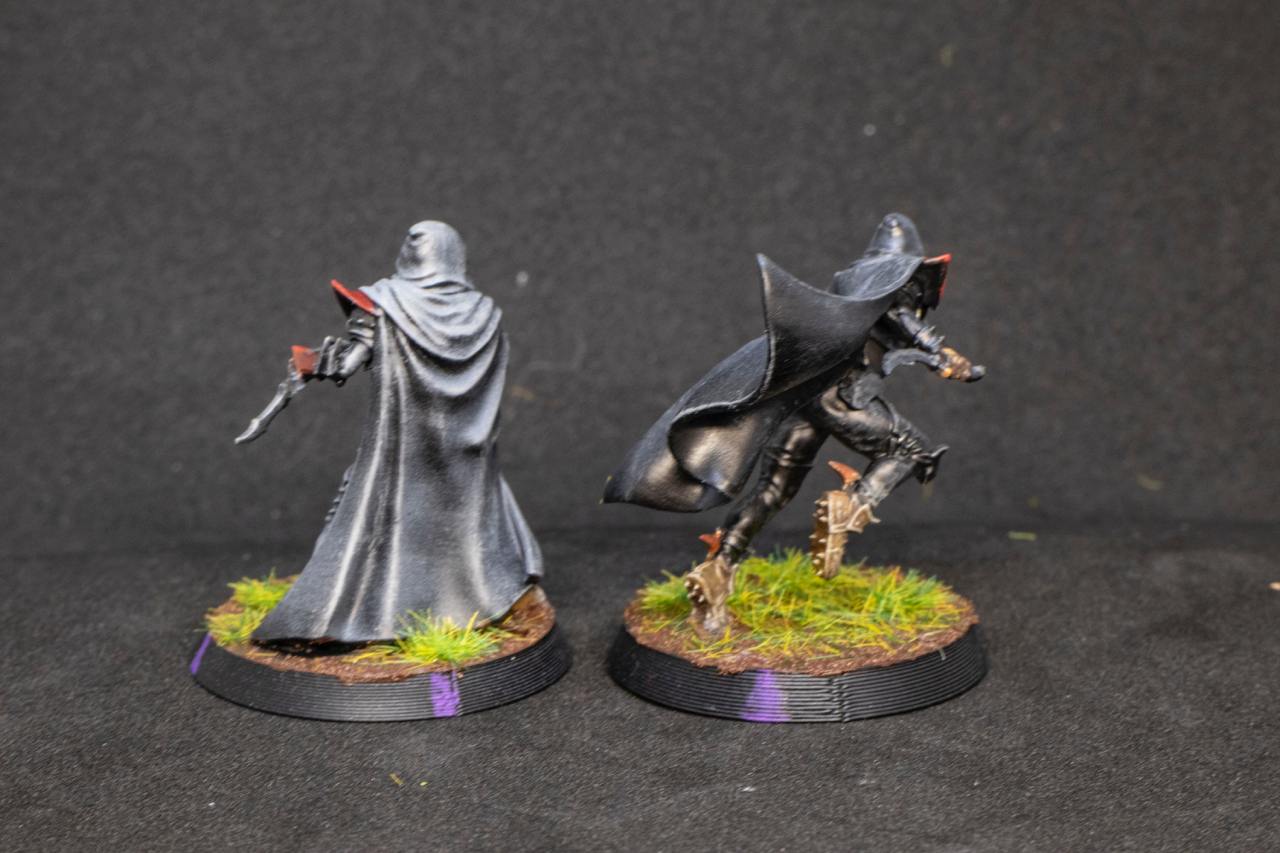 Painted Dark Elves Team with Star Players Blood Fantasy Football Bowl Brutefun Miniatures