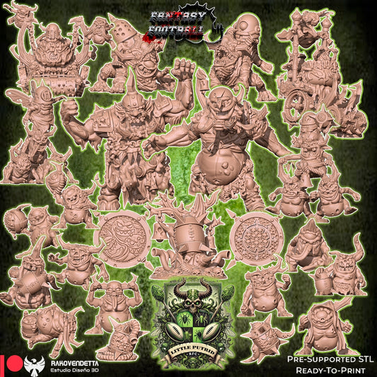 Little Putrids Snotlings Team Blood Bowl Fantasy Football Team 18 High Quality Miniatures Rakovendetta