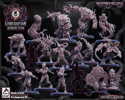 Necromantic Lovecraftian Horror Blood Undead Fantasy Football Team UGNI Miniatures - TheMajorLab