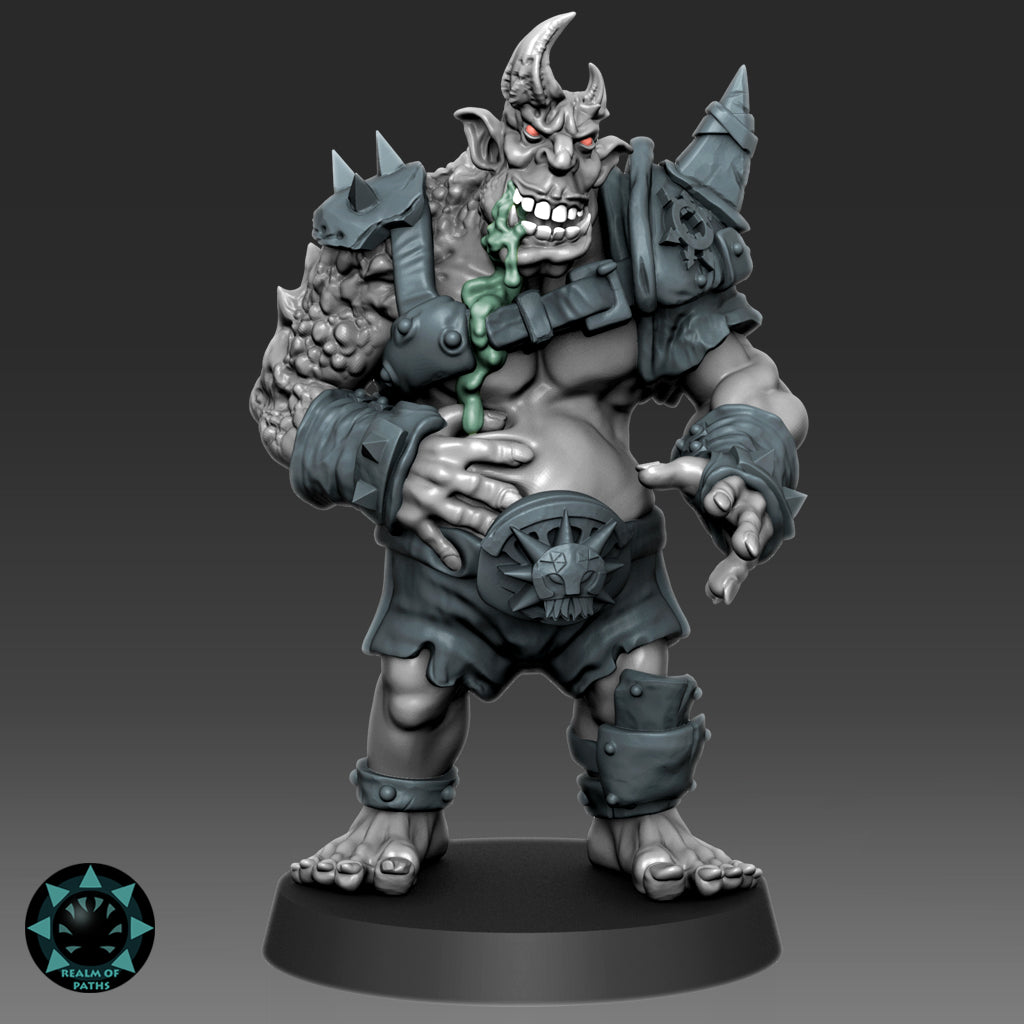 Abyss Warriors The Inferno | 16 Miniatures | Chaos Beastmen Team | Fantasy Football Bowl | Realm of paths