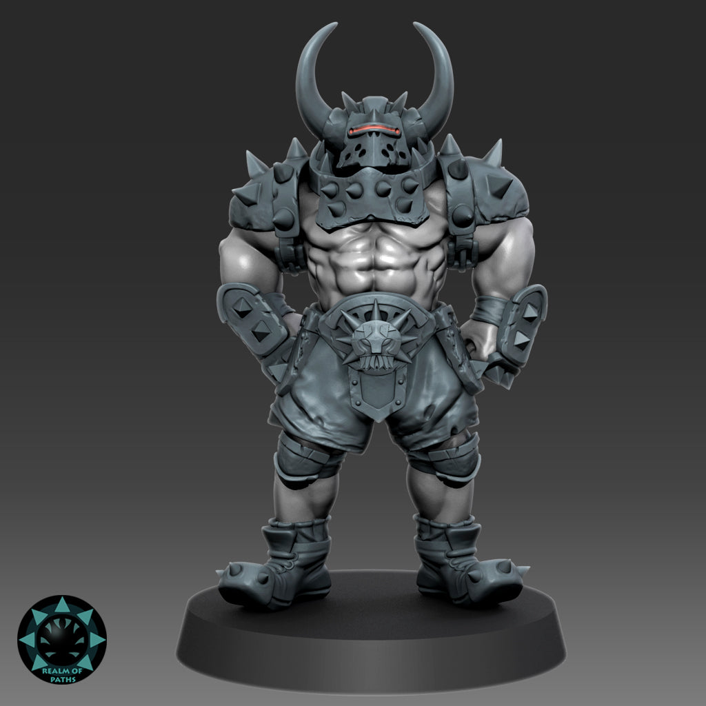 Abyss Warriors The Inferno | 16 Miniatures | Chaos Beastmen Team | Fantasy Football Bowl | Realm of paths