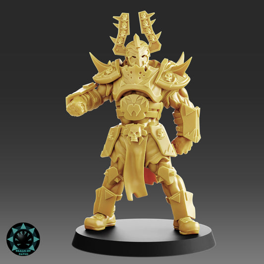 Demon Warrior Bloodbath Bloodbound Team Fantasy Football Miniature Tabletop Game Realm of paths