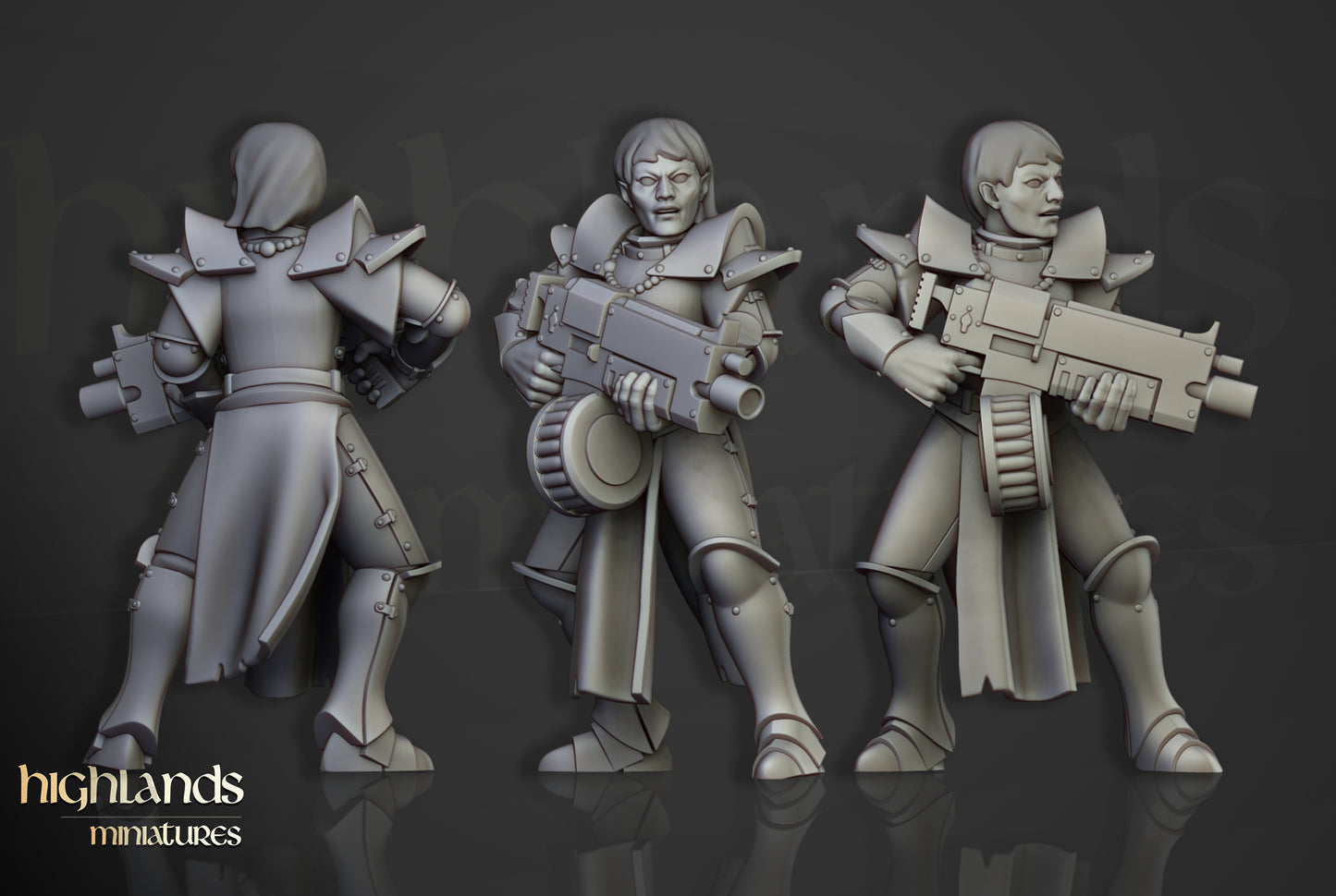 Sisters of Saint Helena – Mordheim Warband Miniatures by Highlands Miniatures | Modular 3D Printed for Fantasy & Grimdark Skirmish Games