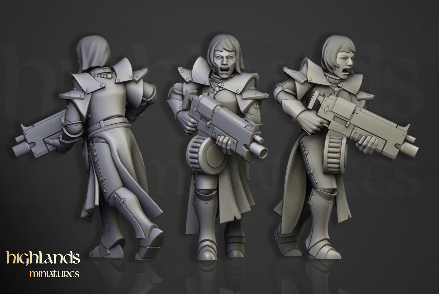 Sisters of Saint Helena – Mordheim Warband Miniatures by Highlands Miniatures | Modular 3D Printed for Fantasy & Grimdark Skirmish Games