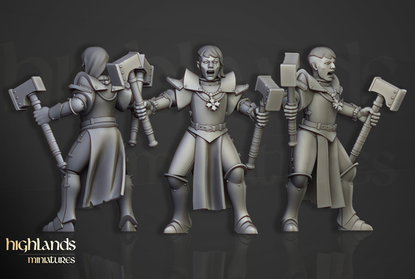 Sisters of Saint Helena – Mordheim Warband Miniatures by Highlands Miniatures | Modular 3D Printed for Fantasy & Grimdark Skirmish Games