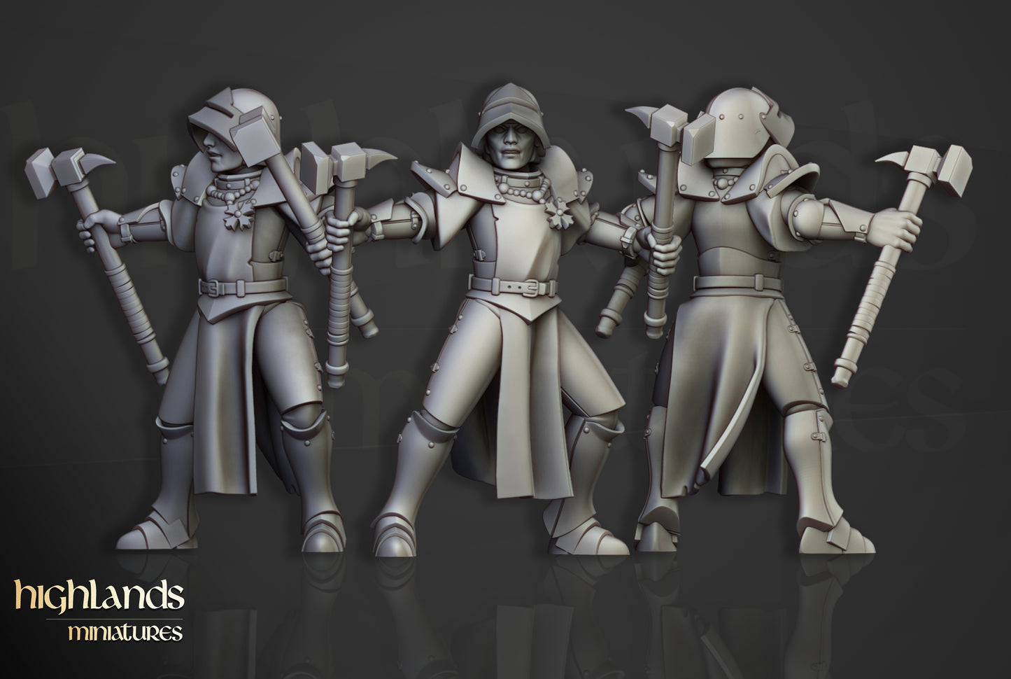 Sisters of Saint Helena – Mordheim Warband Miniatures by Highlands Miniatures | Modular 3D Printed for Fantasy & Grimdark Skirmish Games