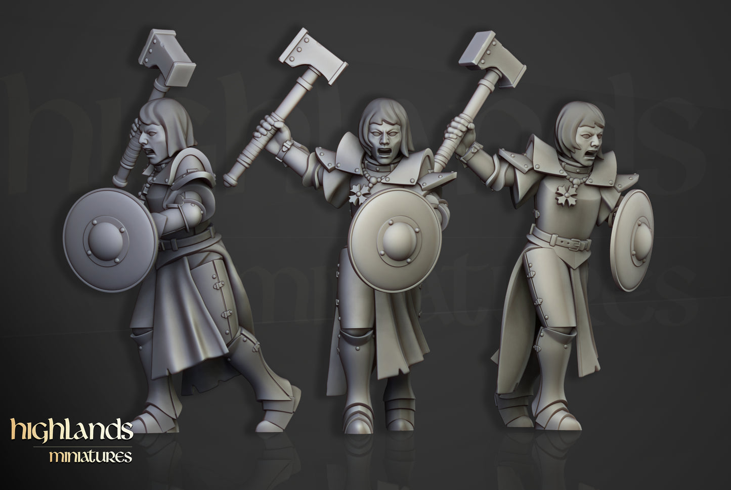 Sisters of Saint Helena – Mordheim Warband Miniatures by Highlands Miniatures | Modular 3D Printed for Fantasy & Grimdark Skirmish Games