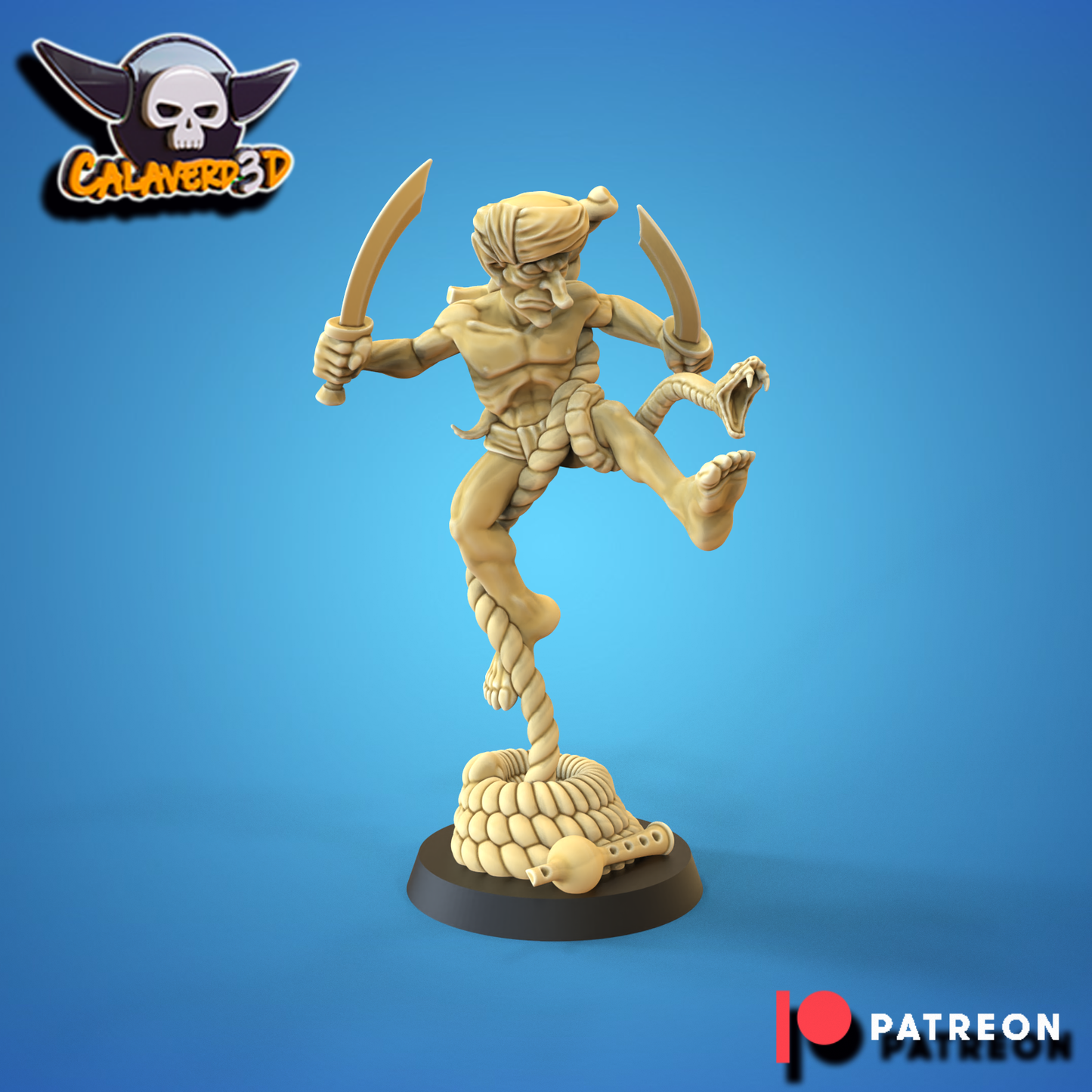 Sultans of chaos- Fakir Starplayer Chaos Dwarves Hobogoblin Blood Fantasy Football Bowl Calaverd3D