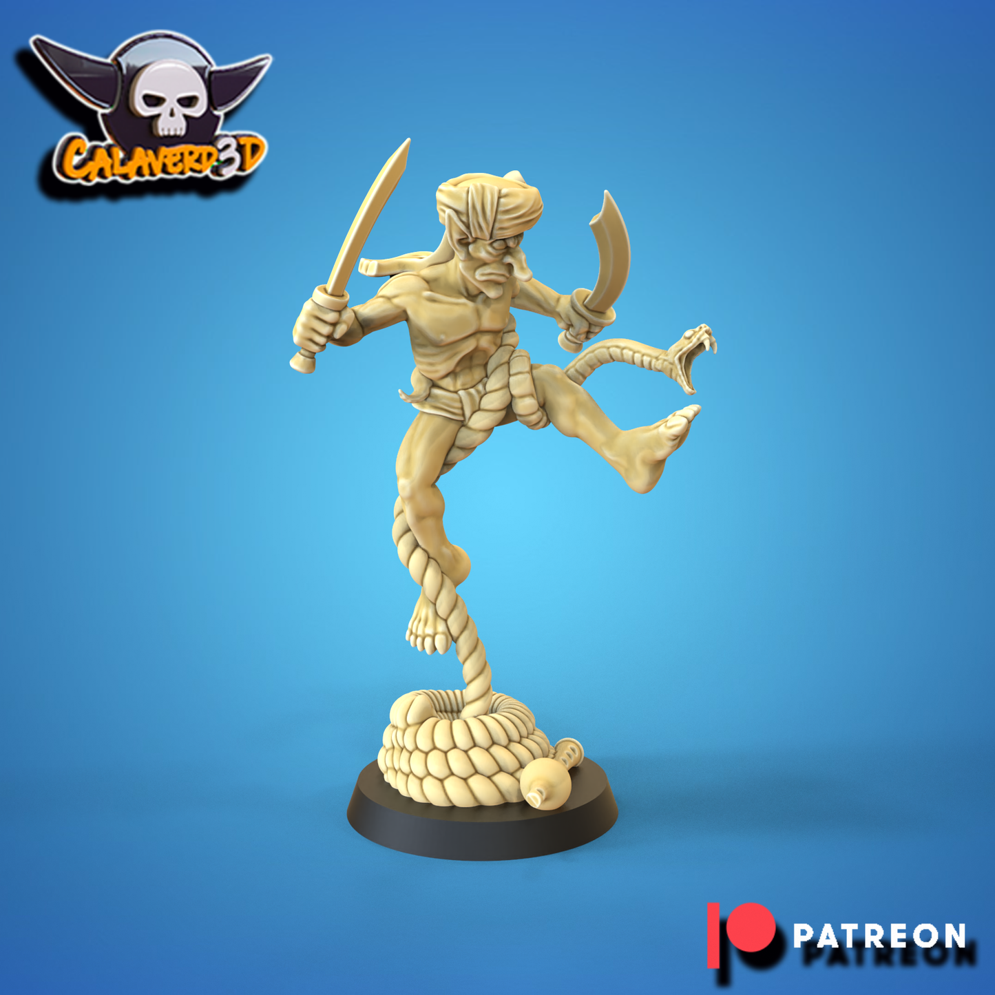 Sultans of chaos- Fakir Starplayer Chaos Dwarves Hobogoblin Blood Fantasy Football Bowl Calaverd3D