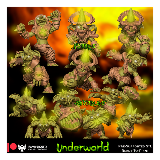 Underworld Team Blood Fantasy Football Bowl 20 high Quality Miniatures Rakovendetta