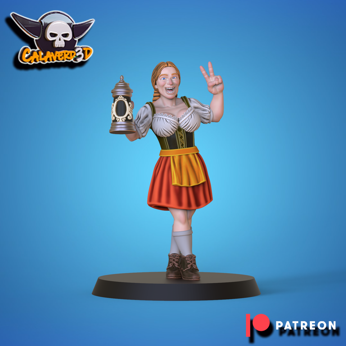 Oktoberfest Team – Norse – 16 High Quality Miniatures for Fantasy Football Game – Calaverd3D