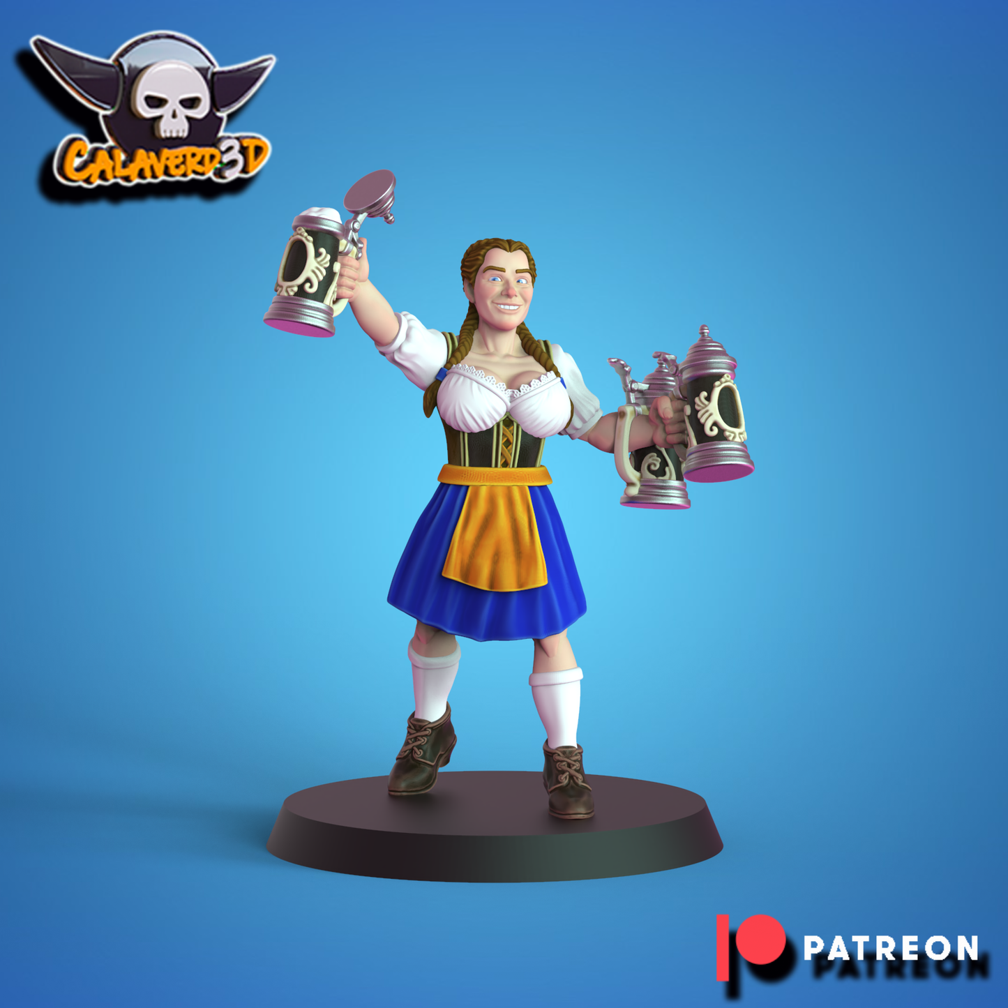 Oktoberfest Team – Norse – 16 High Quality Miniatures for Fantasy Football Game – Calaverd3D