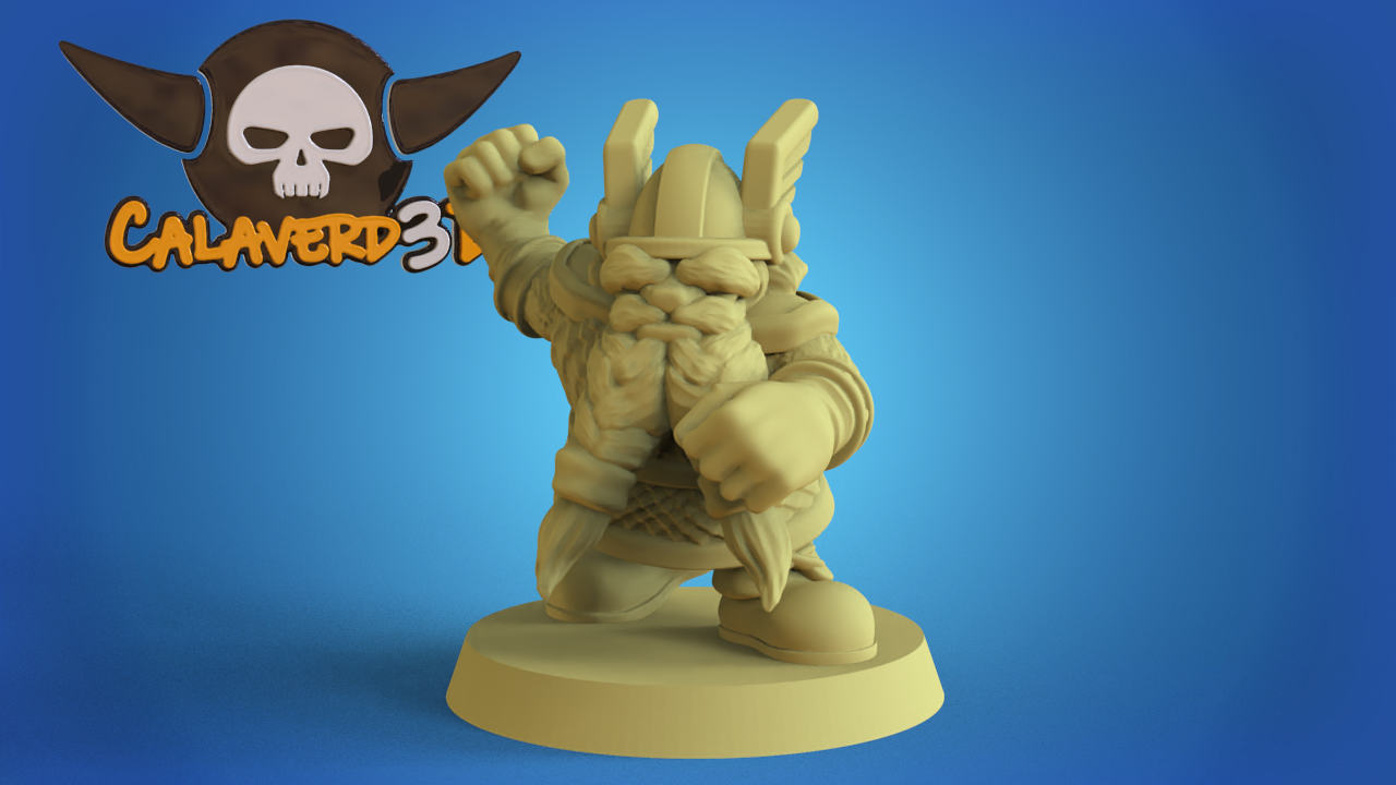 Big Head Dwarf Team Fantasy Football Calaverd3D