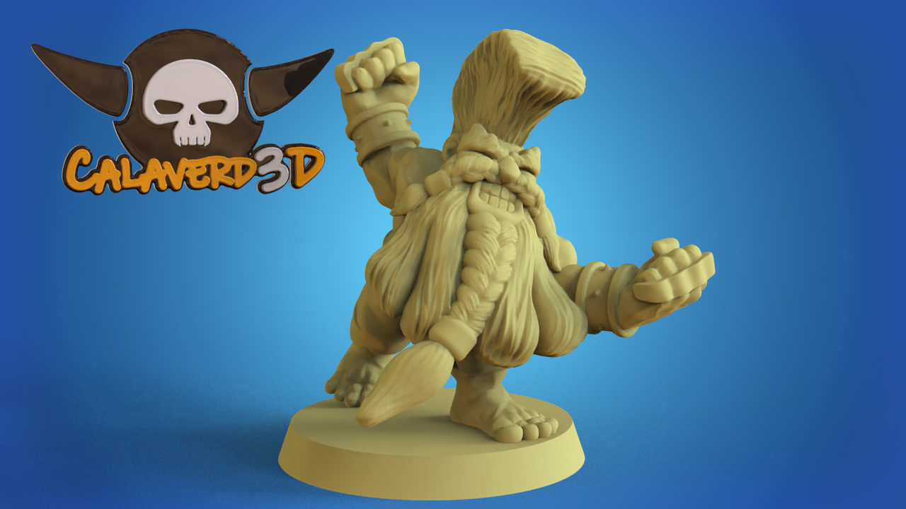 Big Head Dwarf Team Fantasy Football Calaverd3D