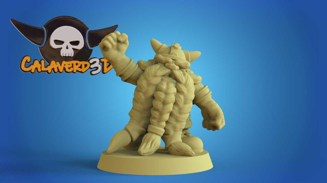 Big Head Dwarf Team Fantasy Football Calaverd3D