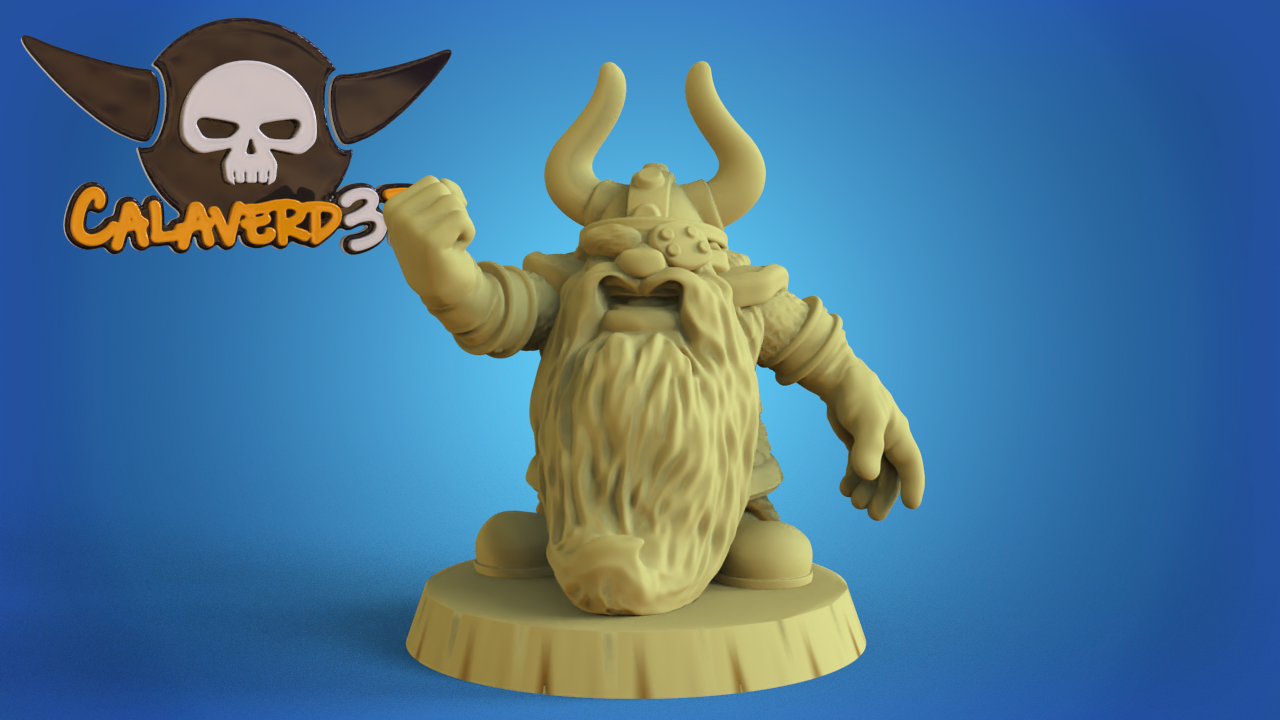 Big Head Dwarf Team Fantasy Football Calaverd3D