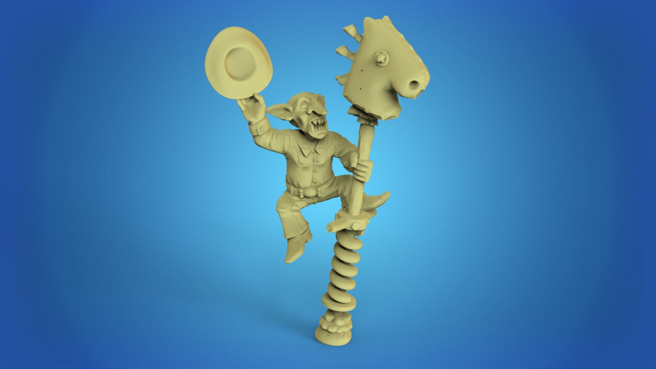 Wild West Goblins – 16 High-Quality 3D Print Miniatures | Blood Fantasy Football Bowl | Calaverd3D