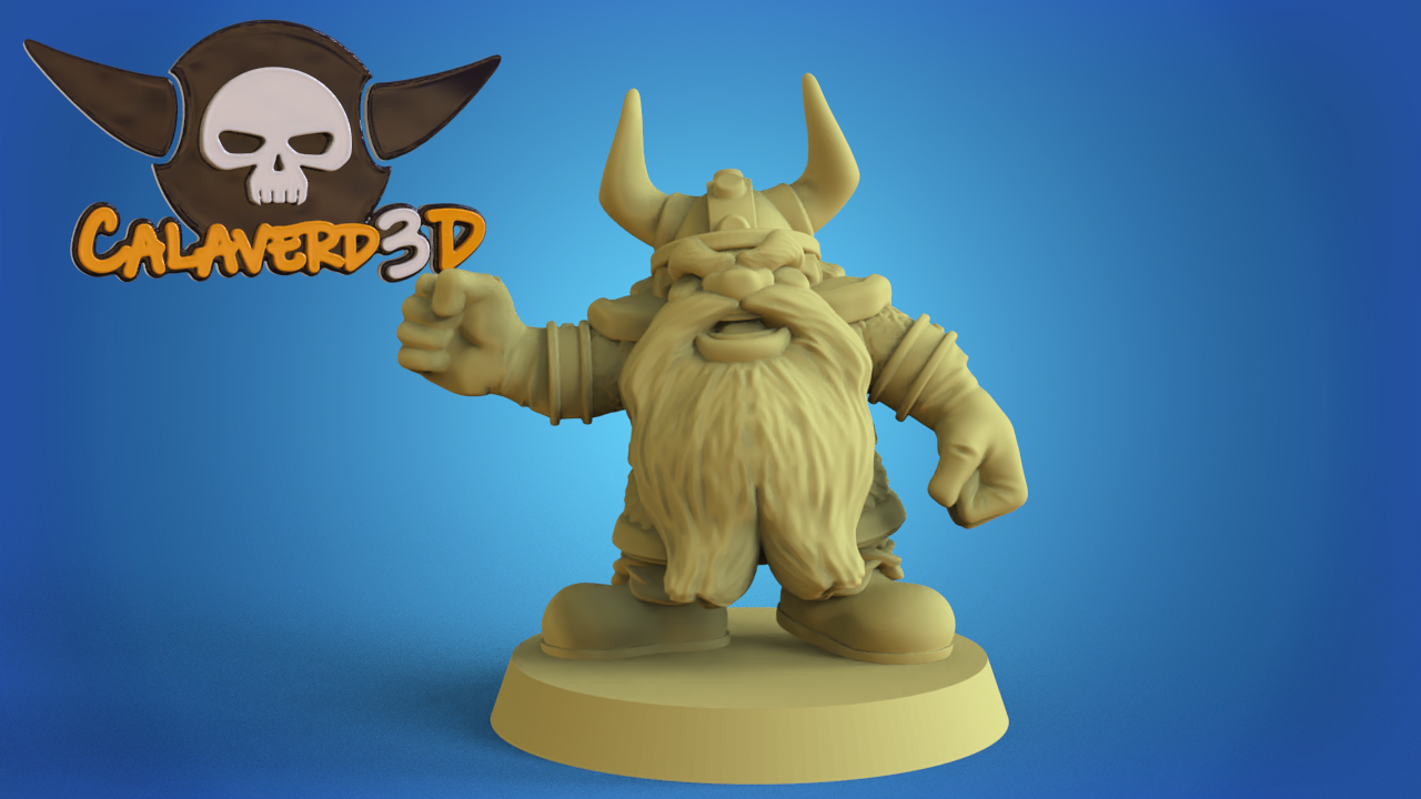 Big Head Dwarf Team Fantasy Football Calaverd3D