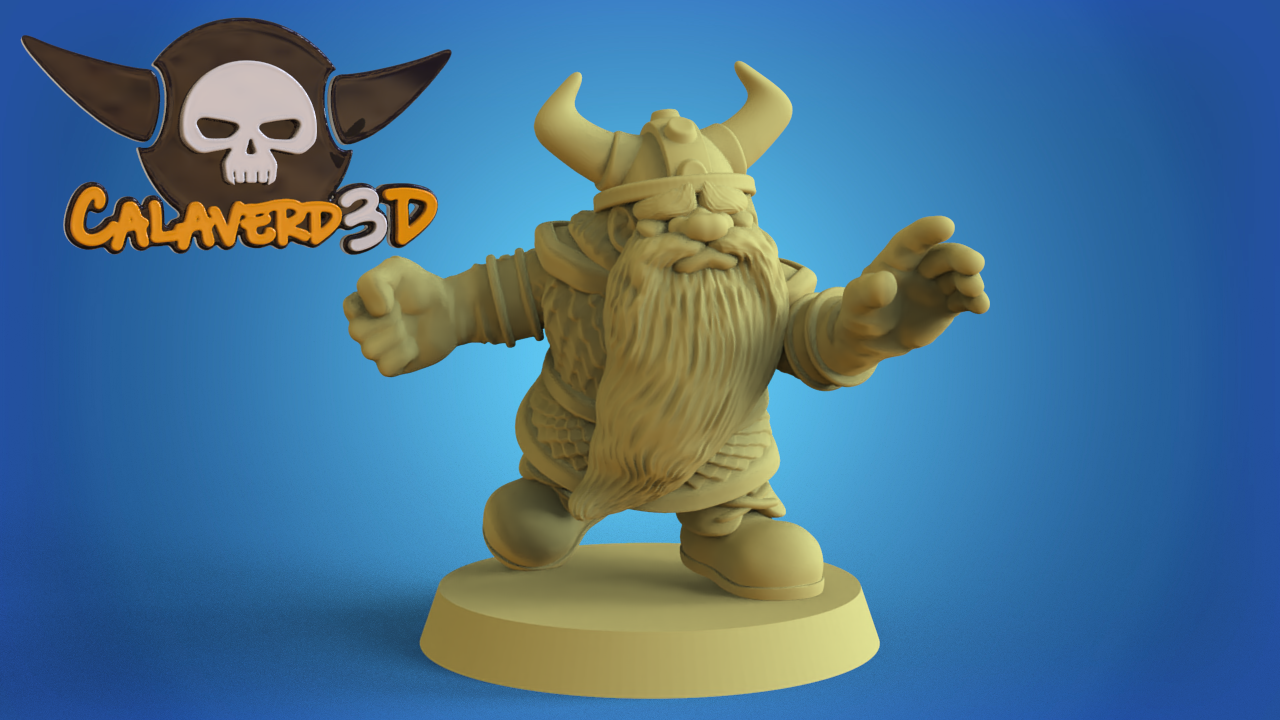 Big Head Dwarf Team Fantasy Football Calaverd3D