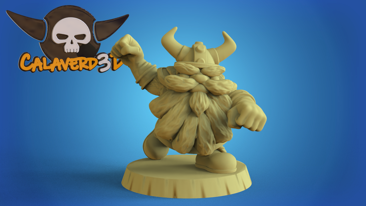 Big Head Dwarf Team Fantasy Football Calaverd3D