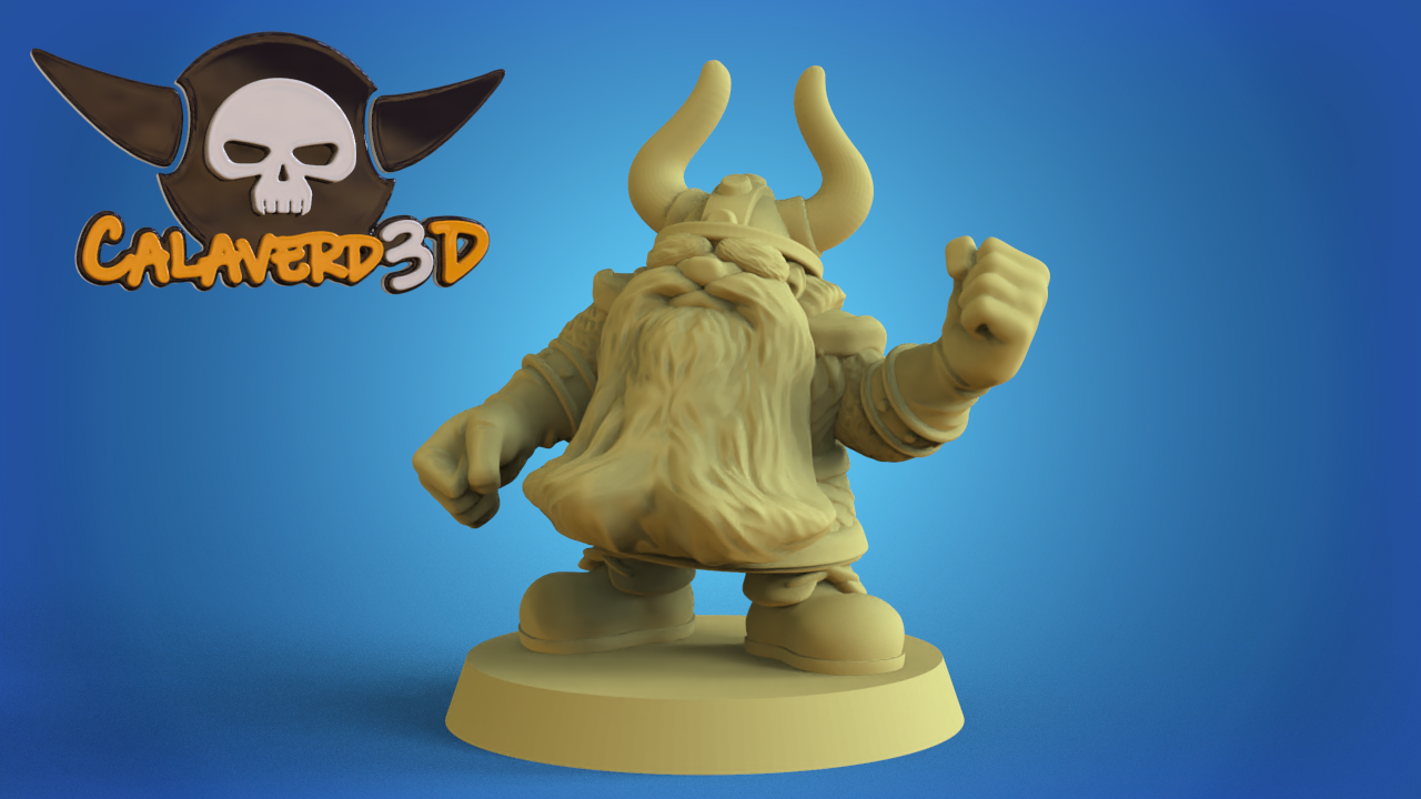 Big Head Dwarf Team Fantasy Football Calaverd3D