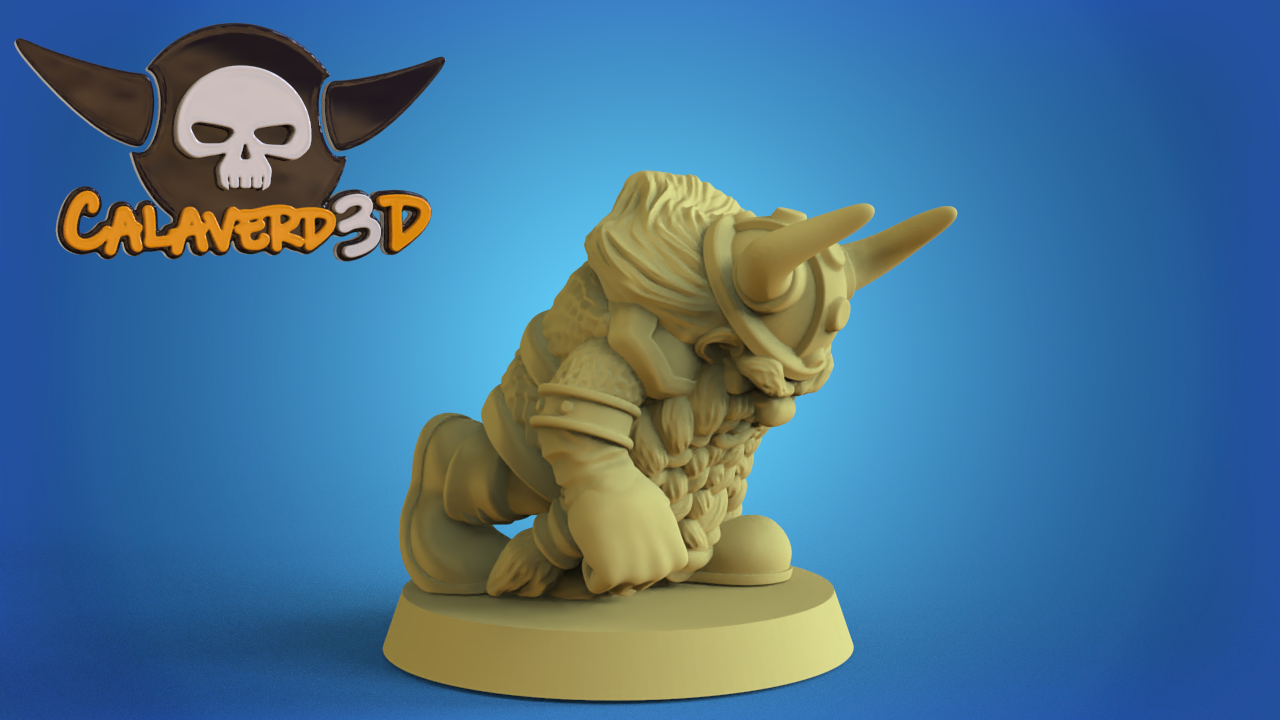 Big Head Dwarf Team Fantasy Football Calaverd3D