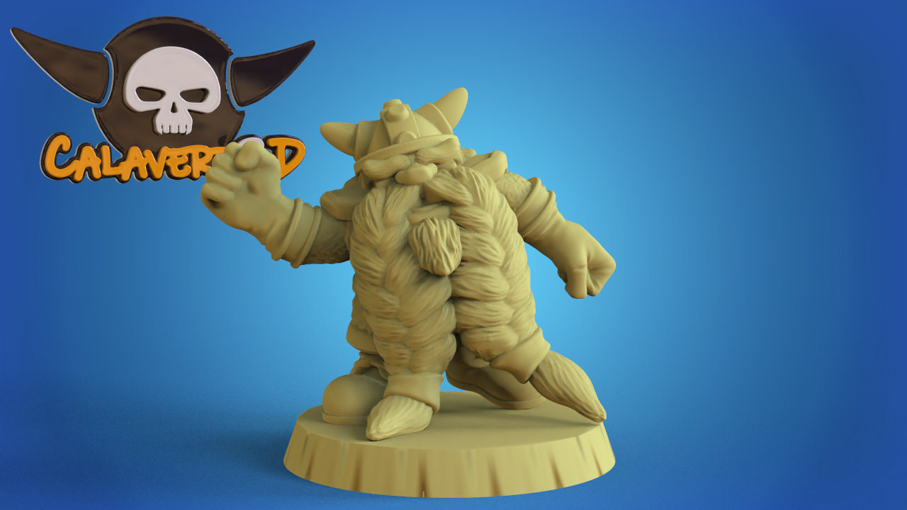 Big Head Dwarf Team Fantasy Football Calaverd3D