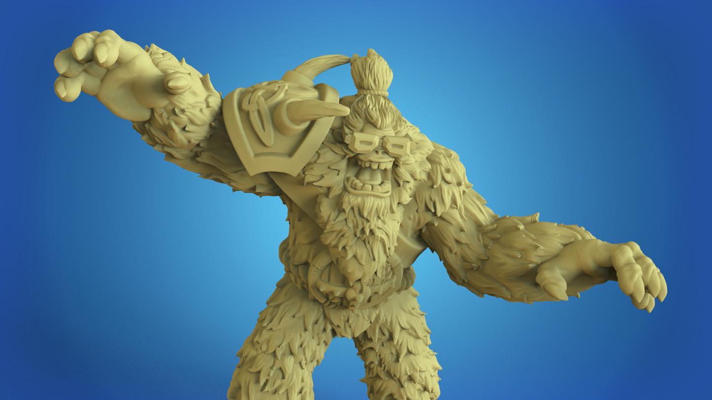 Abominable Snowman Fantasy Football Calaverd 3D