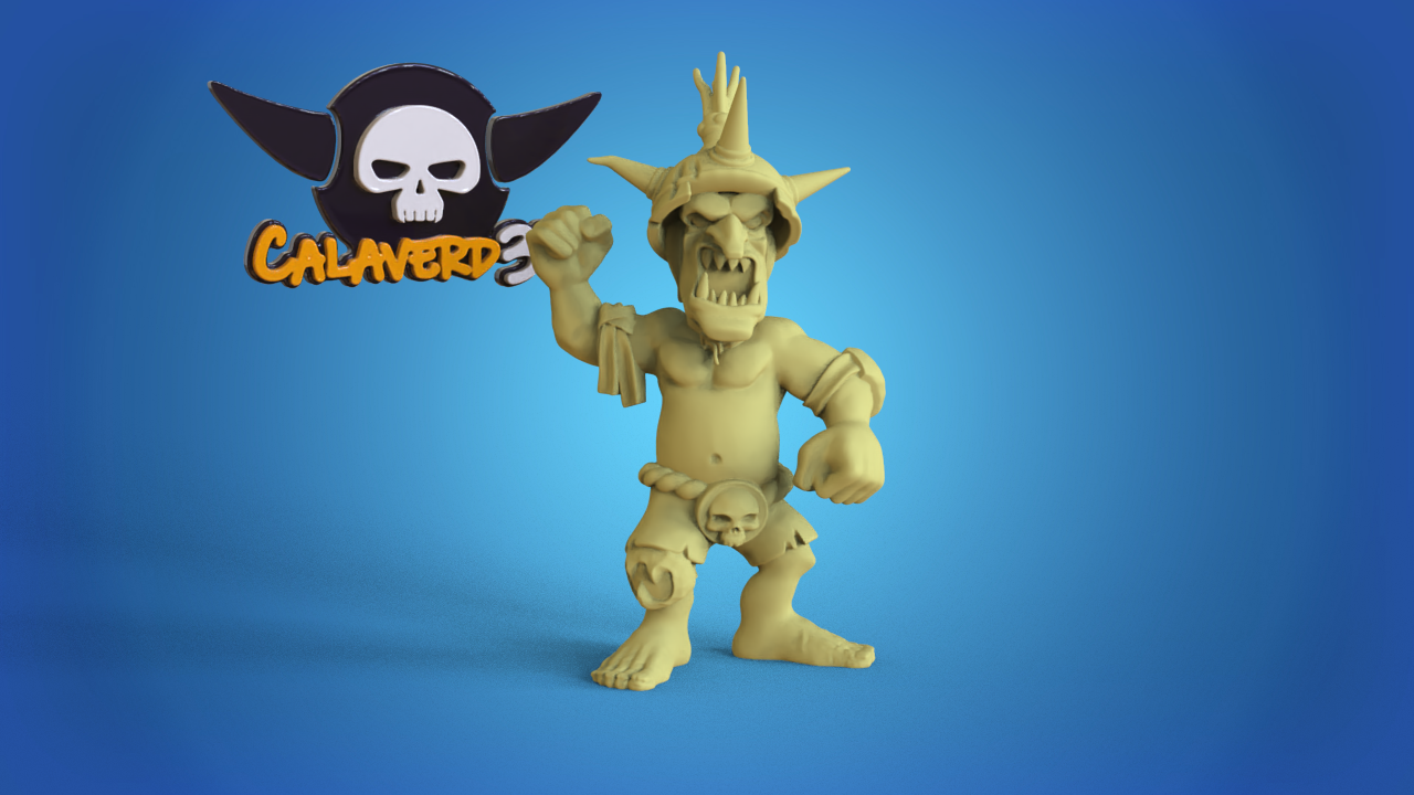Brutal Black Orcs Brute Orcs Team for Fantasy Football Miniature Tabletop Game Calaverd3D
