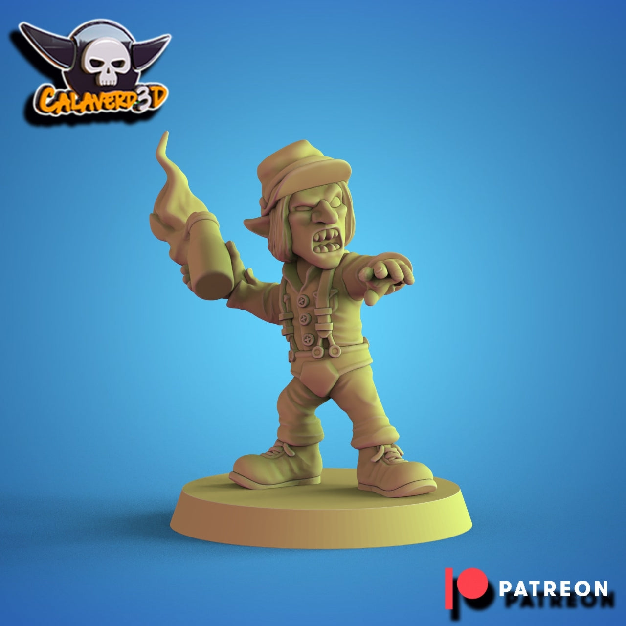 Goblin team Blood Fantasy Football Bowl Calaverd3D Clockwork Green - TheMajorLab