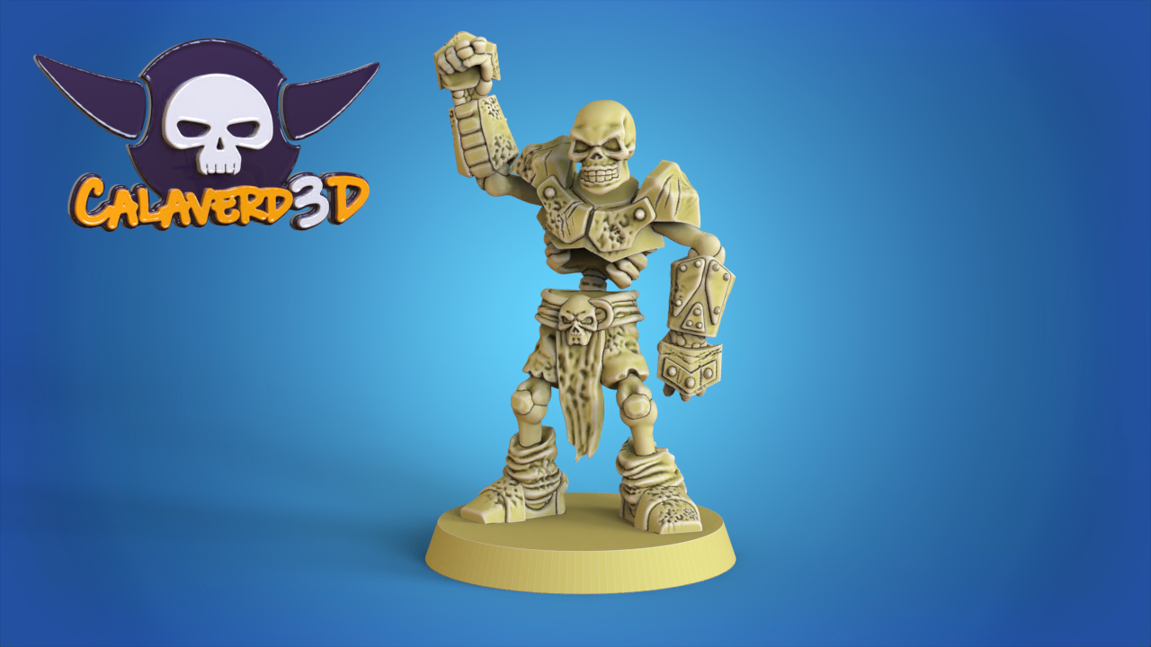Graveyard Champion Team Undead Shambling Necromantic Fantasy Football Calaverd3D
