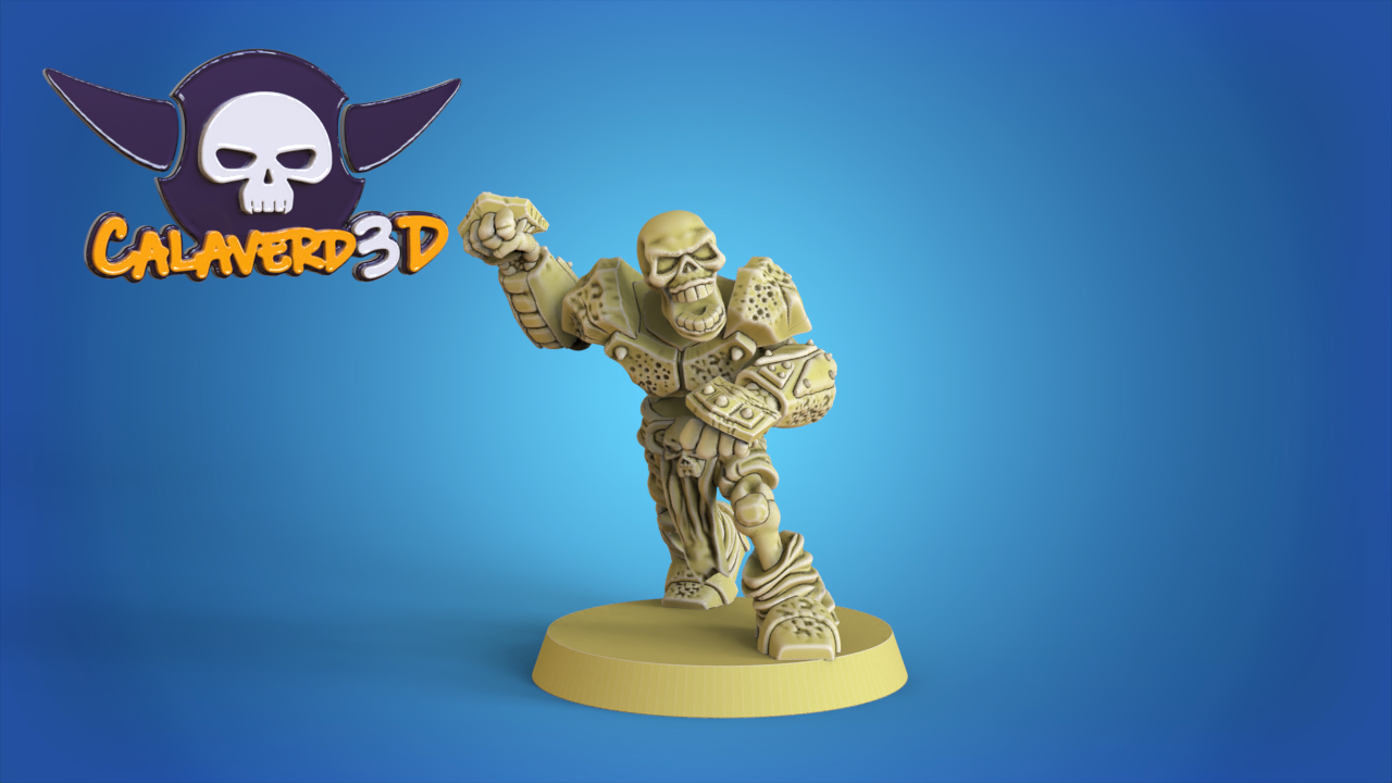 Graveyard Champion Team Undead Shambling Necromantic Fantasy Football Calaverd3D