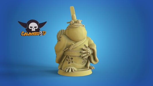 Frogs Samurai Frogmen Team for Fantasy Football Miniature Tabletop Game Calaverd3D