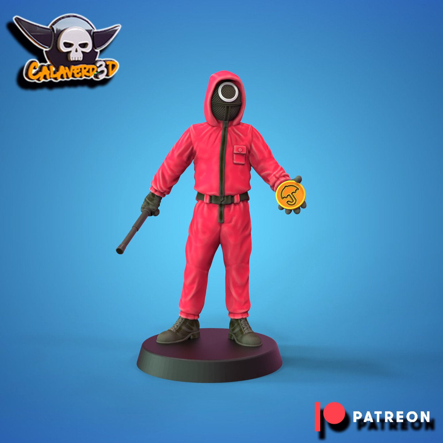Squid Game Human Fantasy Football Team 16 High Quality Miniatures Calaverd3D