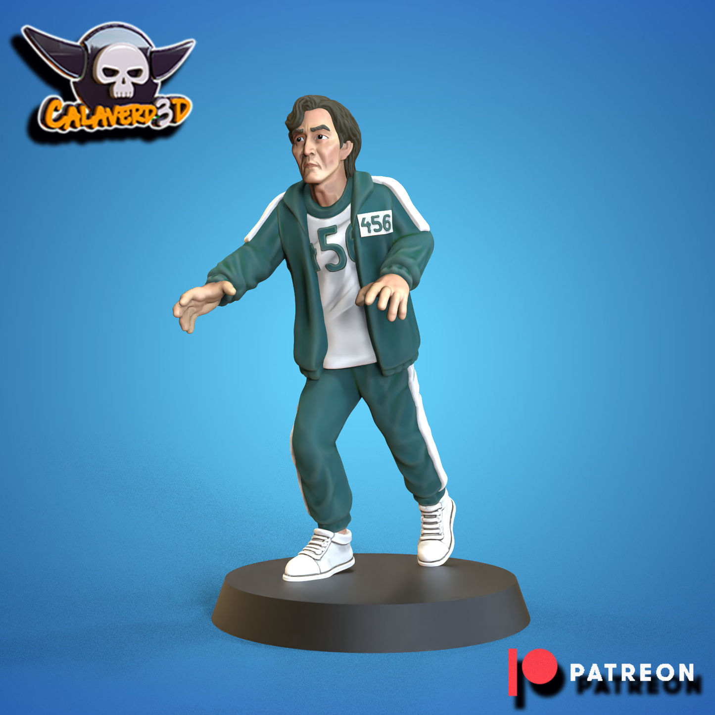 Squid Game Human Fantasy Football Team 16 High Quality Miniatures Calaverd3D