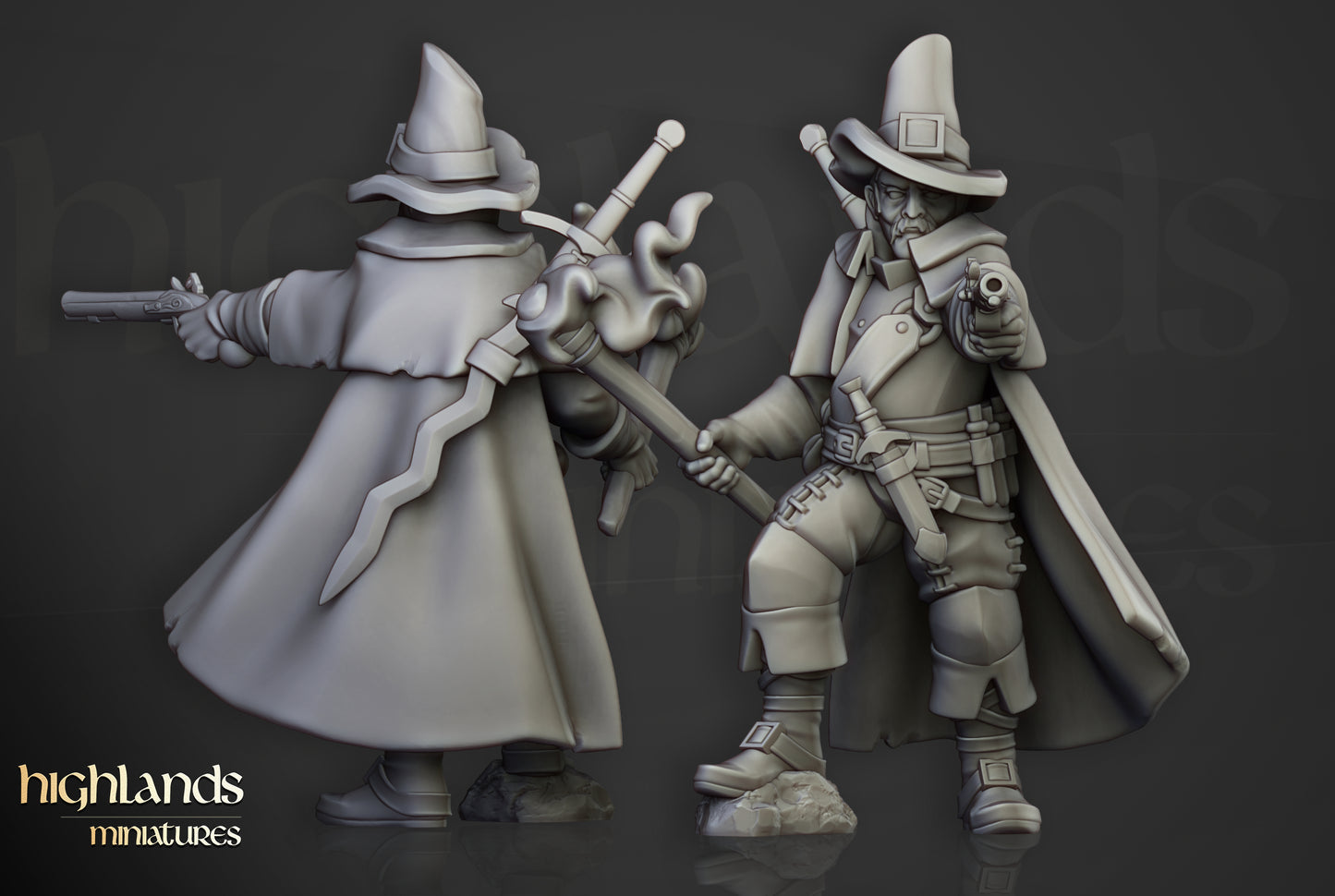 Inquisitorial Band – Human Mordheim Warband Miniatures by Highlands Miniatures | 3D Printed for Skirmish & Fantasy Wargames